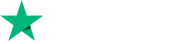 Logo van Trustpilot in het wit.